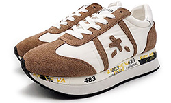 Кроссовки Premiata Conny Белые с коричневым