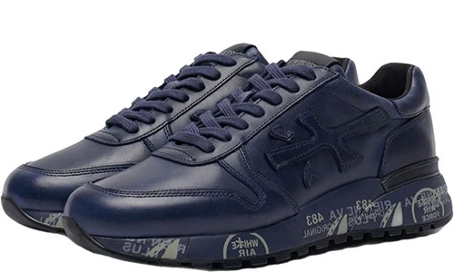 Premiata Mick Тёмно-синий Кожаные